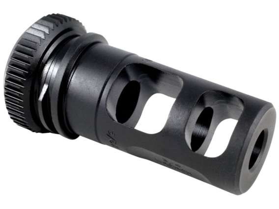 Advanced Armament Co (AAC) Blackout Muzzle Brake Suppressor Mount 5.56mm AR-15 1-2-28 Thread Steel Matte