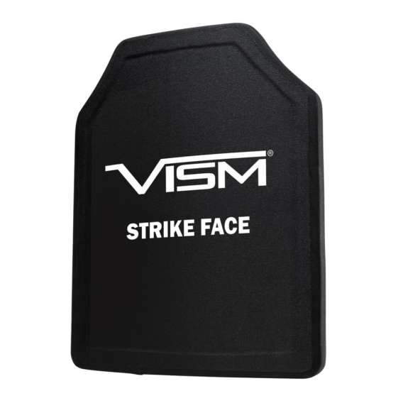 VISM PE Ballistic Plate 11X14 STR's Cut Body Armor Rated at Level III Plus front