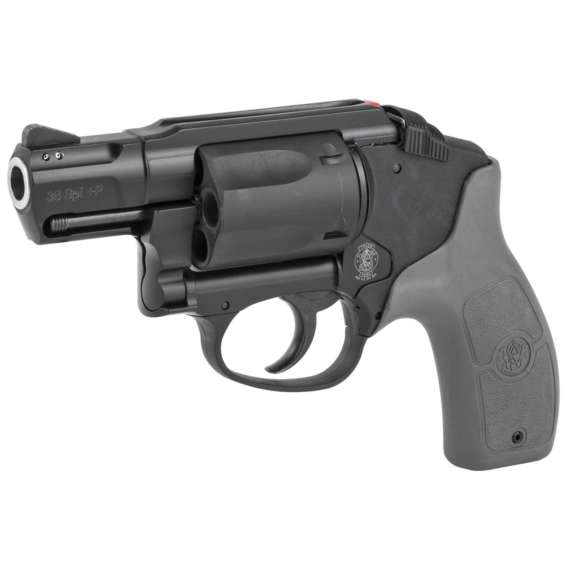 Smith & Wesson Bodyguard .38 Special +P 5 Shot Gray Grip Revolver side