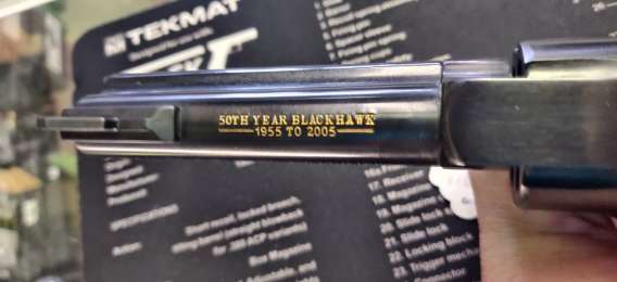 Factory Engraved Ruger New Model Blackhawk in .357 50th Anniversary Edition